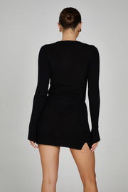Esme Knit Mini Skirt - Black