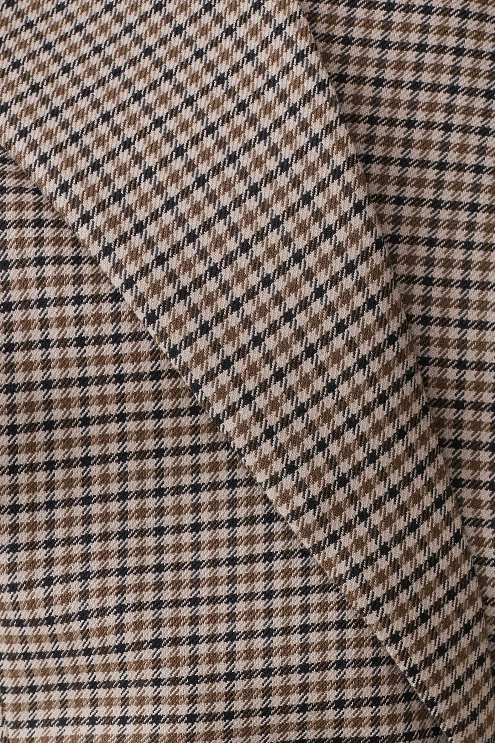 Gisella Suiting Asymmetrical Vest - Tan Check #6