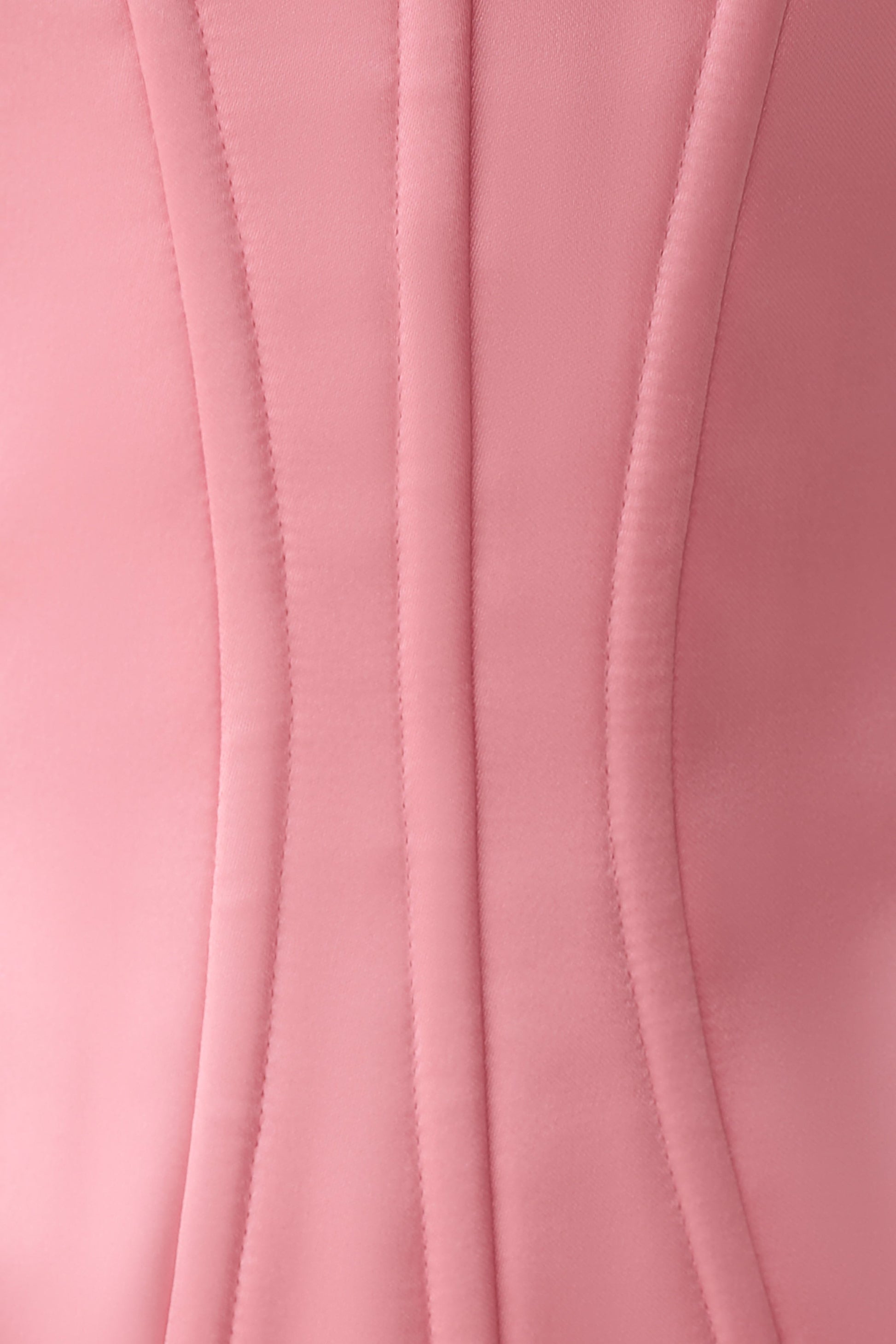 Nicolla Satin Strapless Corset - Pink #9