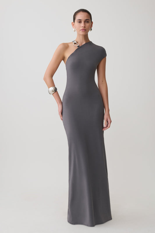 cut out long dress Thats So Fetch | Ramsey Maxi | Red Brieges height is 170cm/56 and wears a size AU 6 / US 2. Cut Out Dresses - Shop
