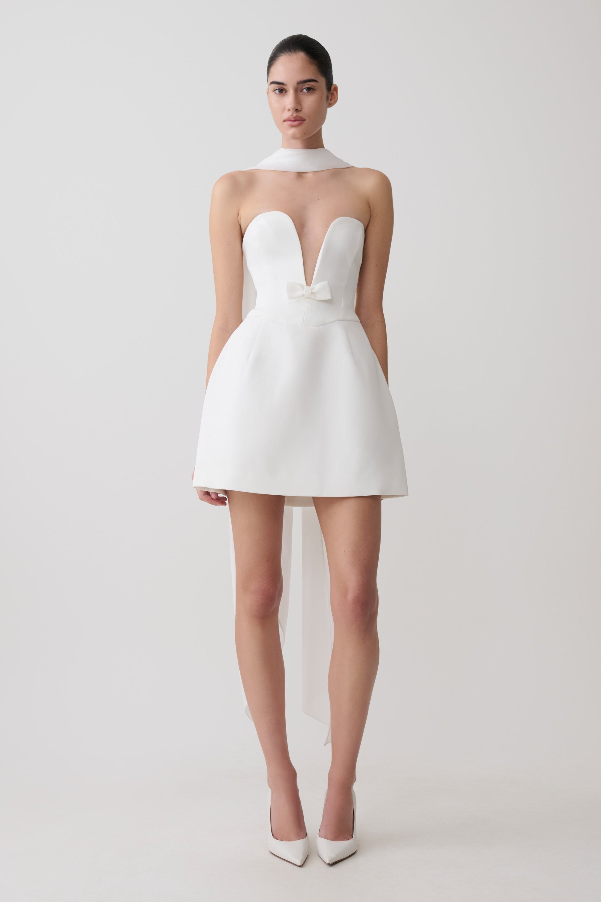 meshki white dress Electra Slinky Lace Maxi - Ivory special occasions White Dresses For Women |