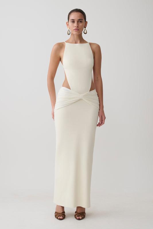 cut out dress back Paige forward fusion Black Cut Out Maxi Dress