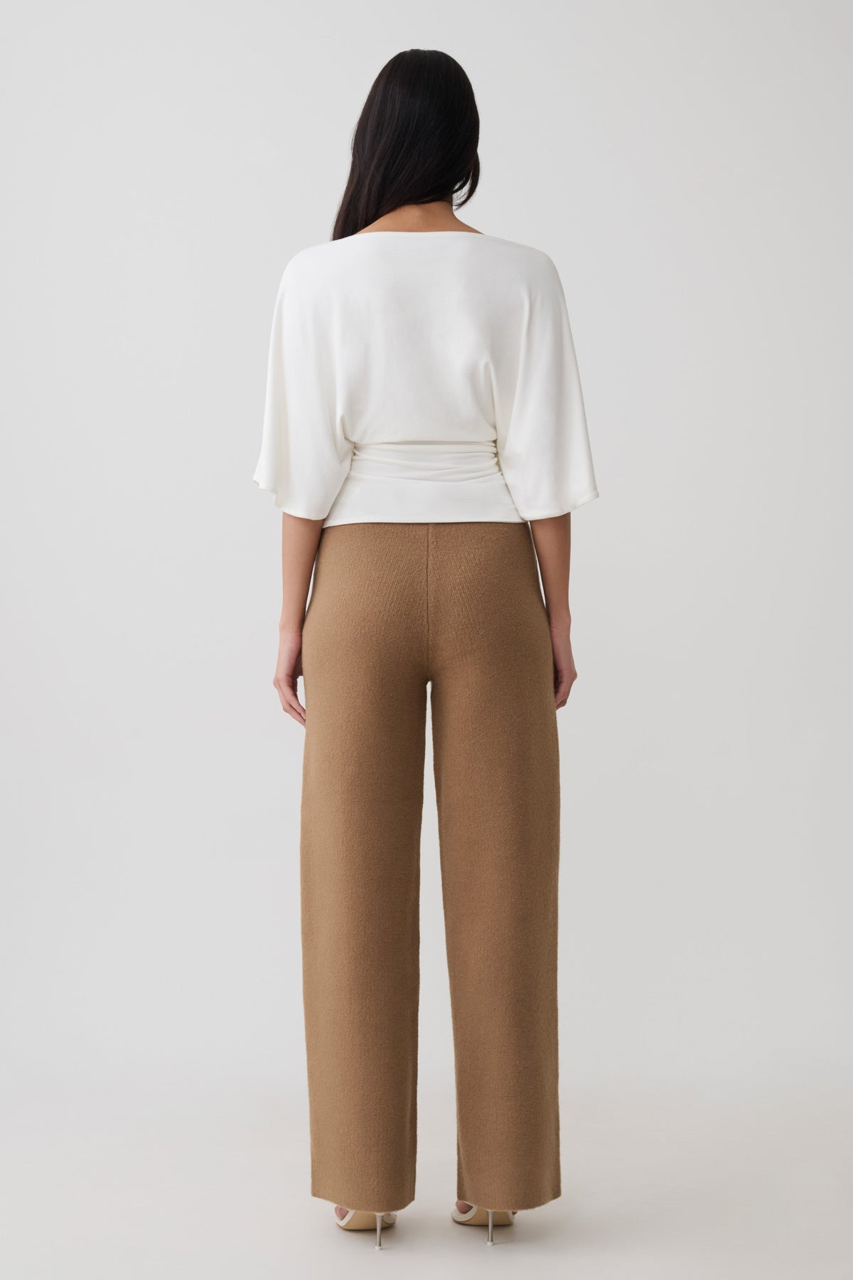 Sila Modal Batwing Short Sleeve Top - White