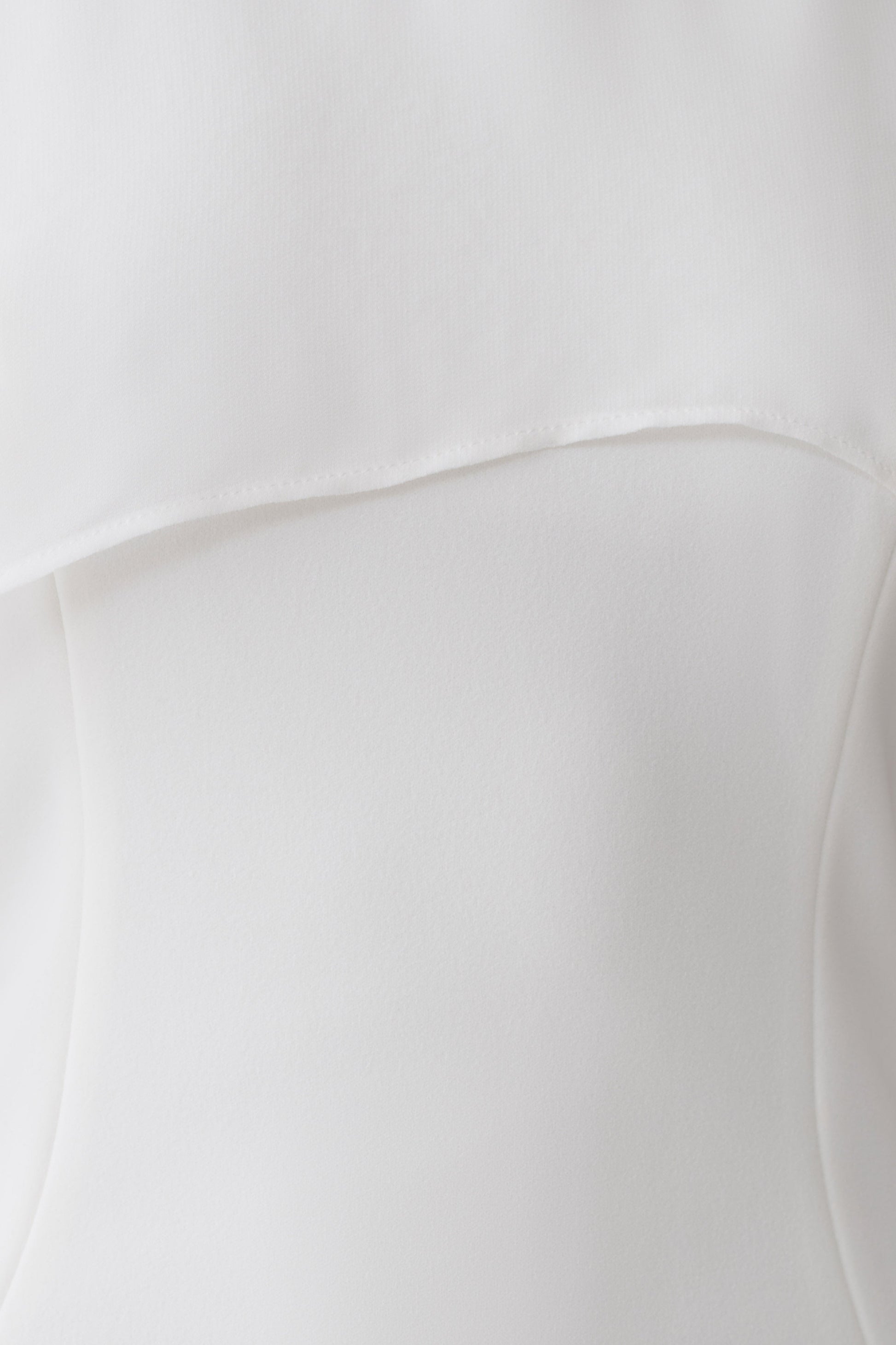 Triana Chiffon Overlay Mini Dress - White #6