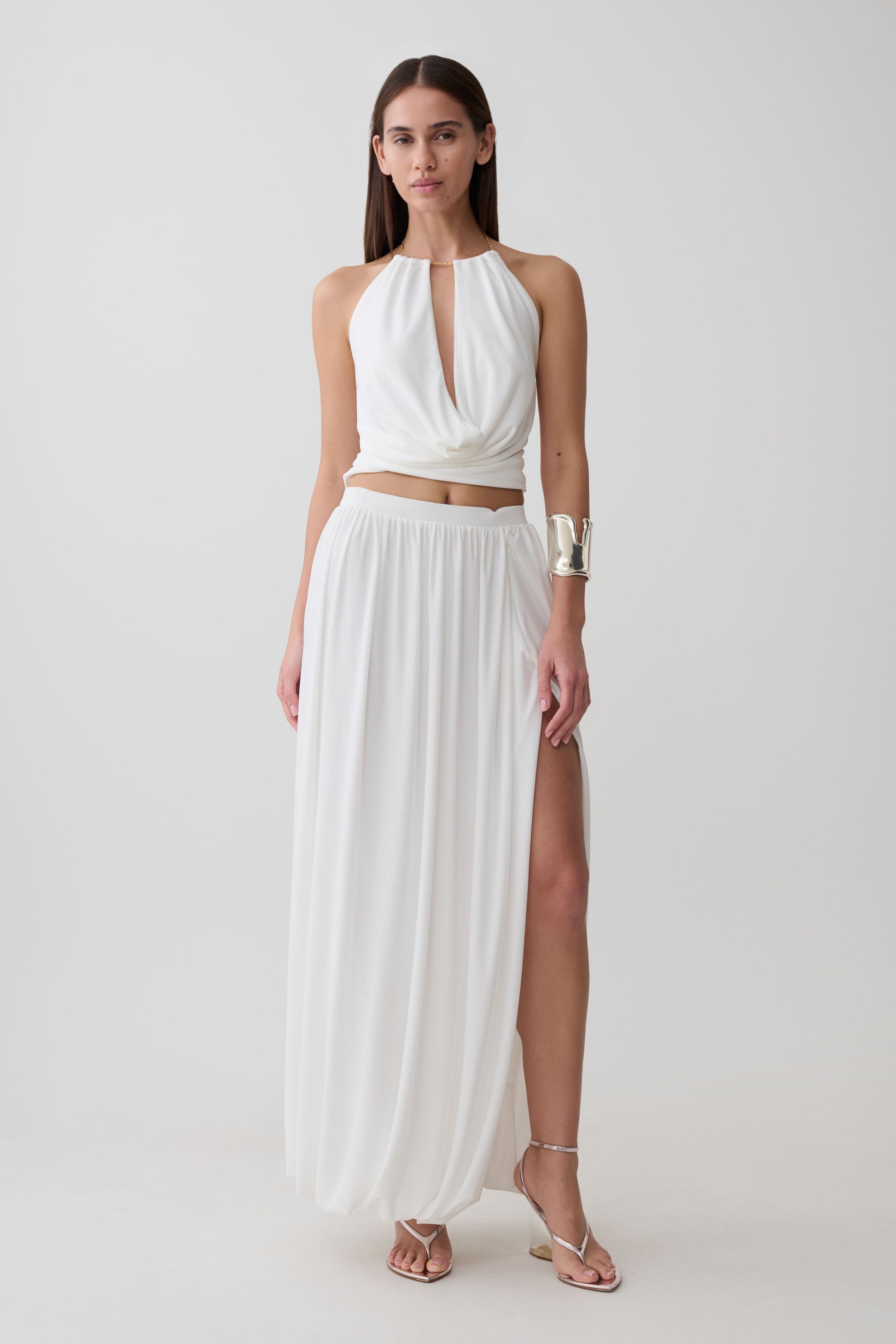 Banks Halter Neck Top With Hardware - White #6