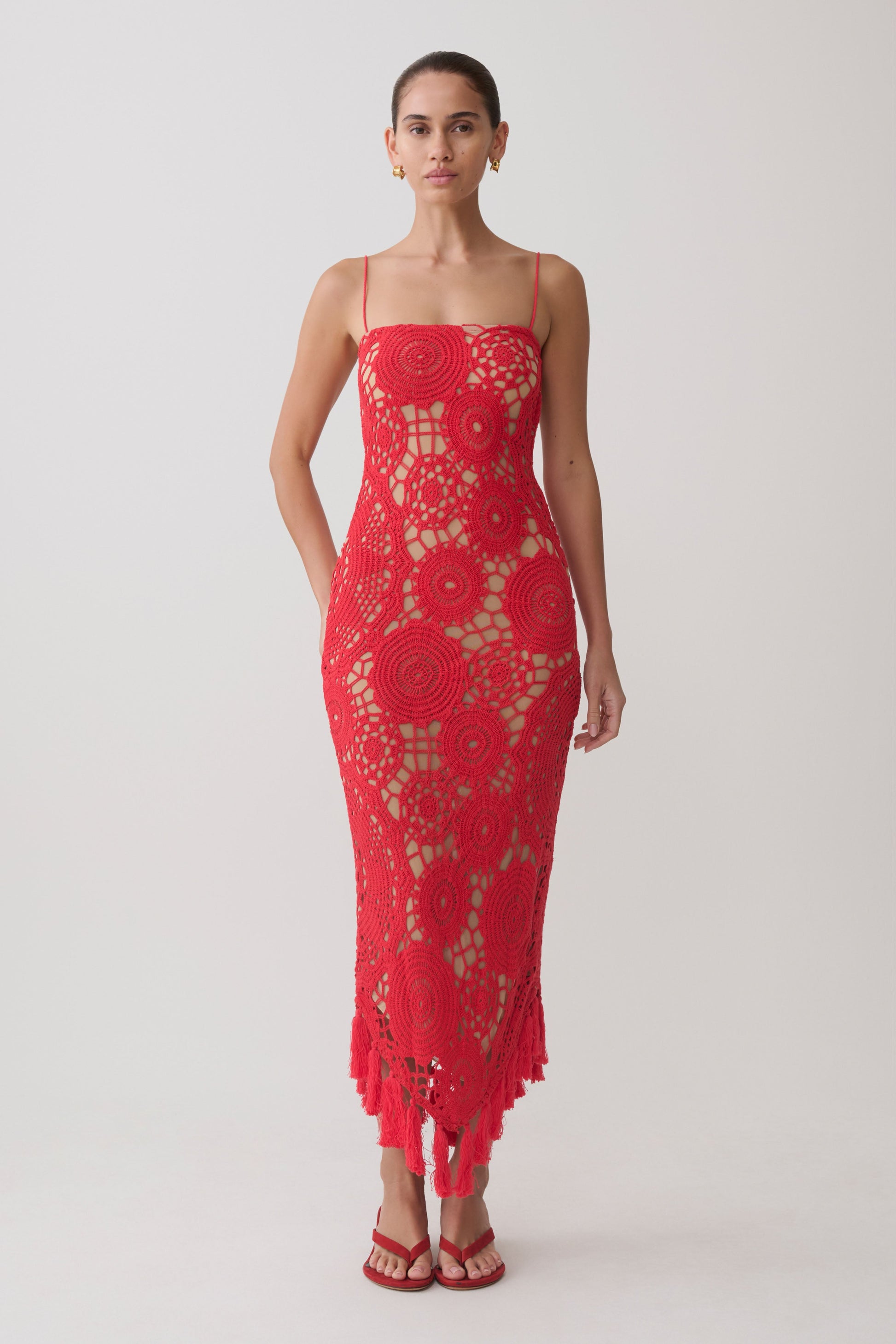 julia crochet halter midi dress julia crochet halter midi dress Crochet Midi Halter Dress  AMUR