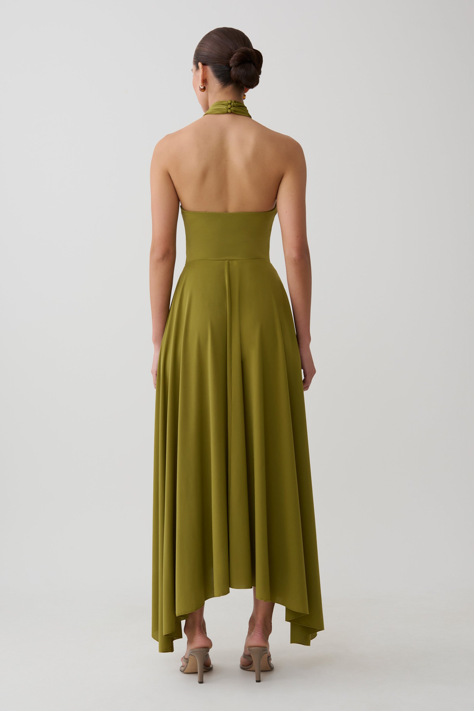Bambi Dry Jersey Maxi Skirt - Martini Olive #2