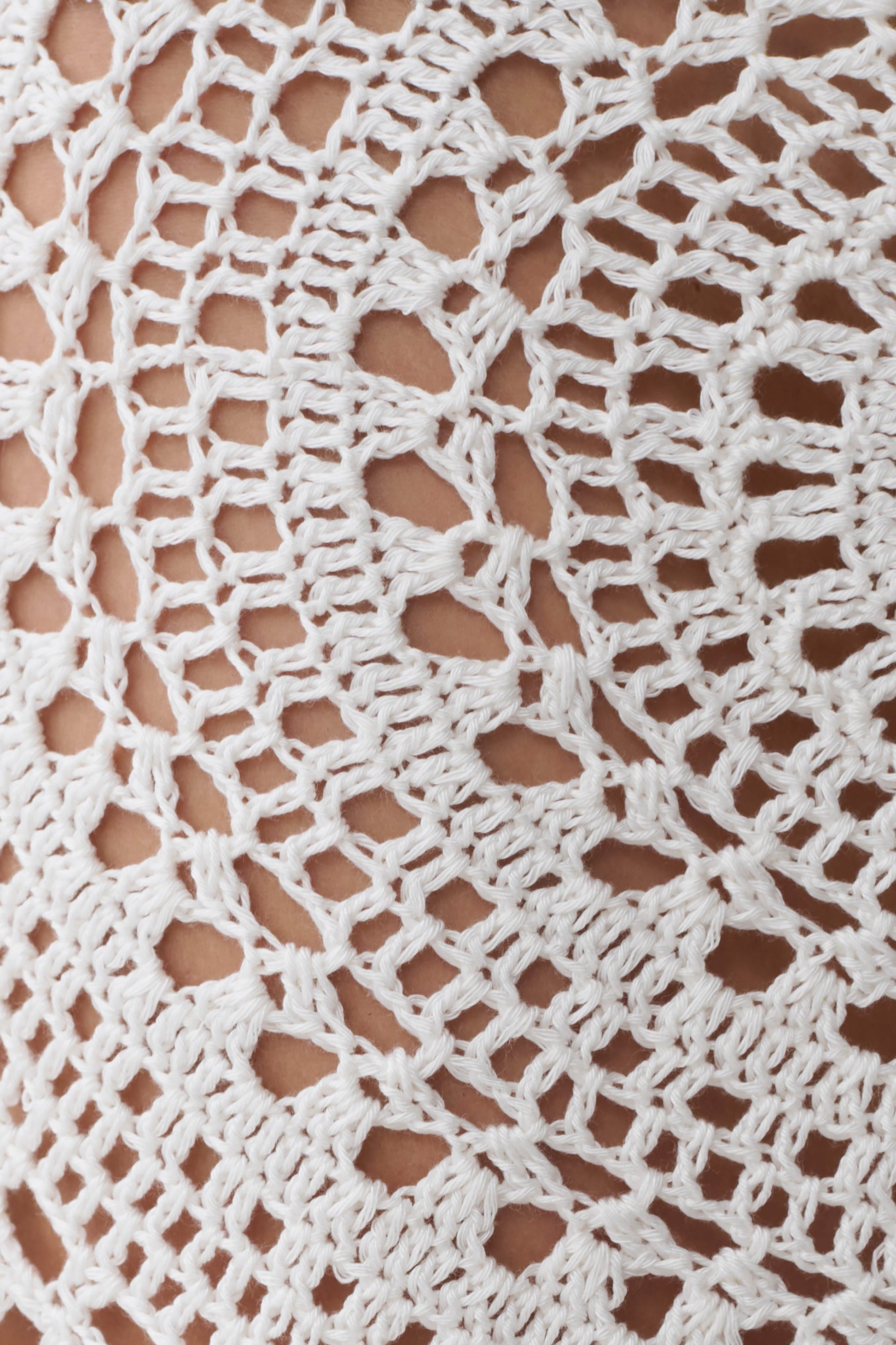 Marvin Crochet Mini Skirt - Ivory #6