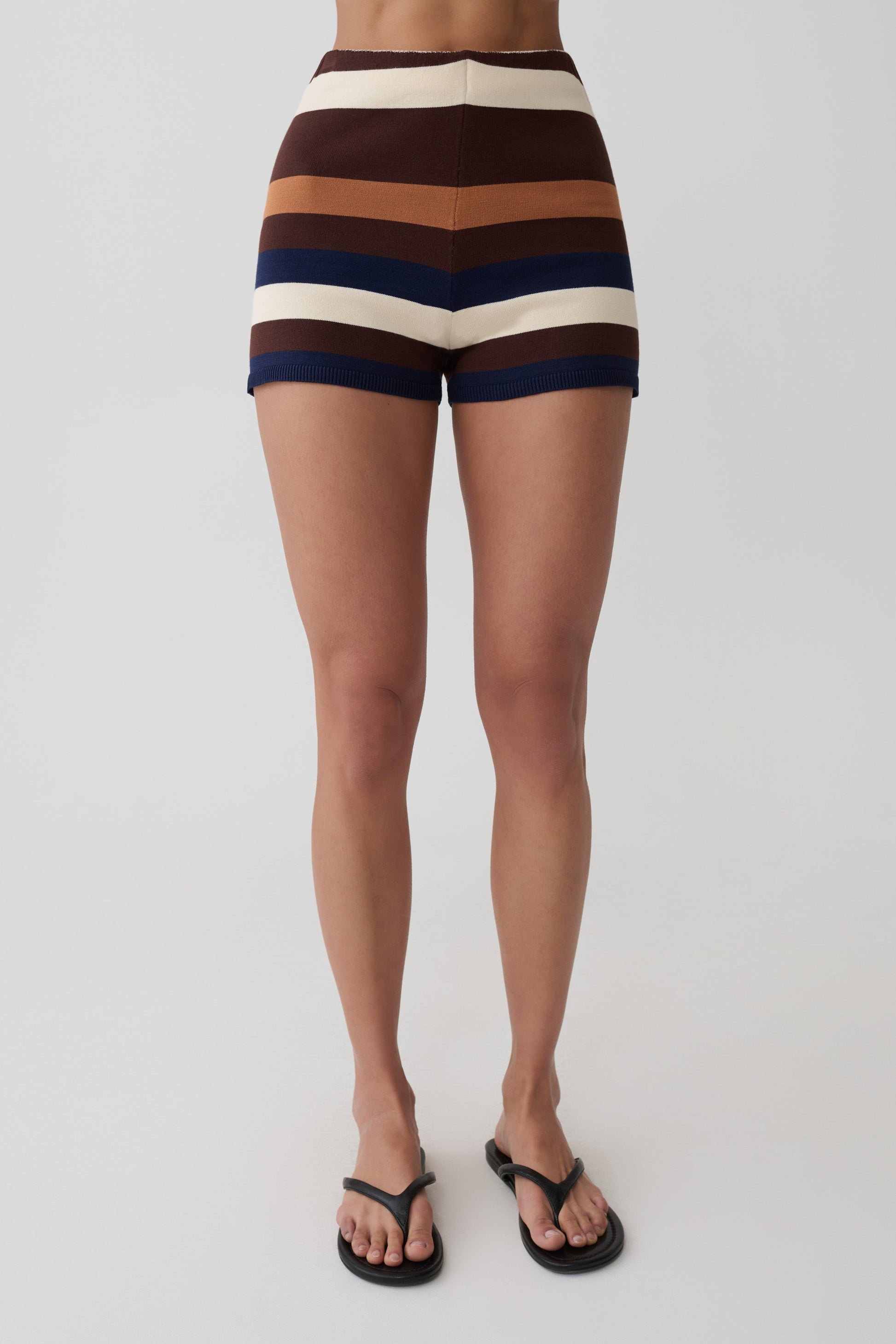 Philly Stripe Knit Short - Navy/Neutral #9