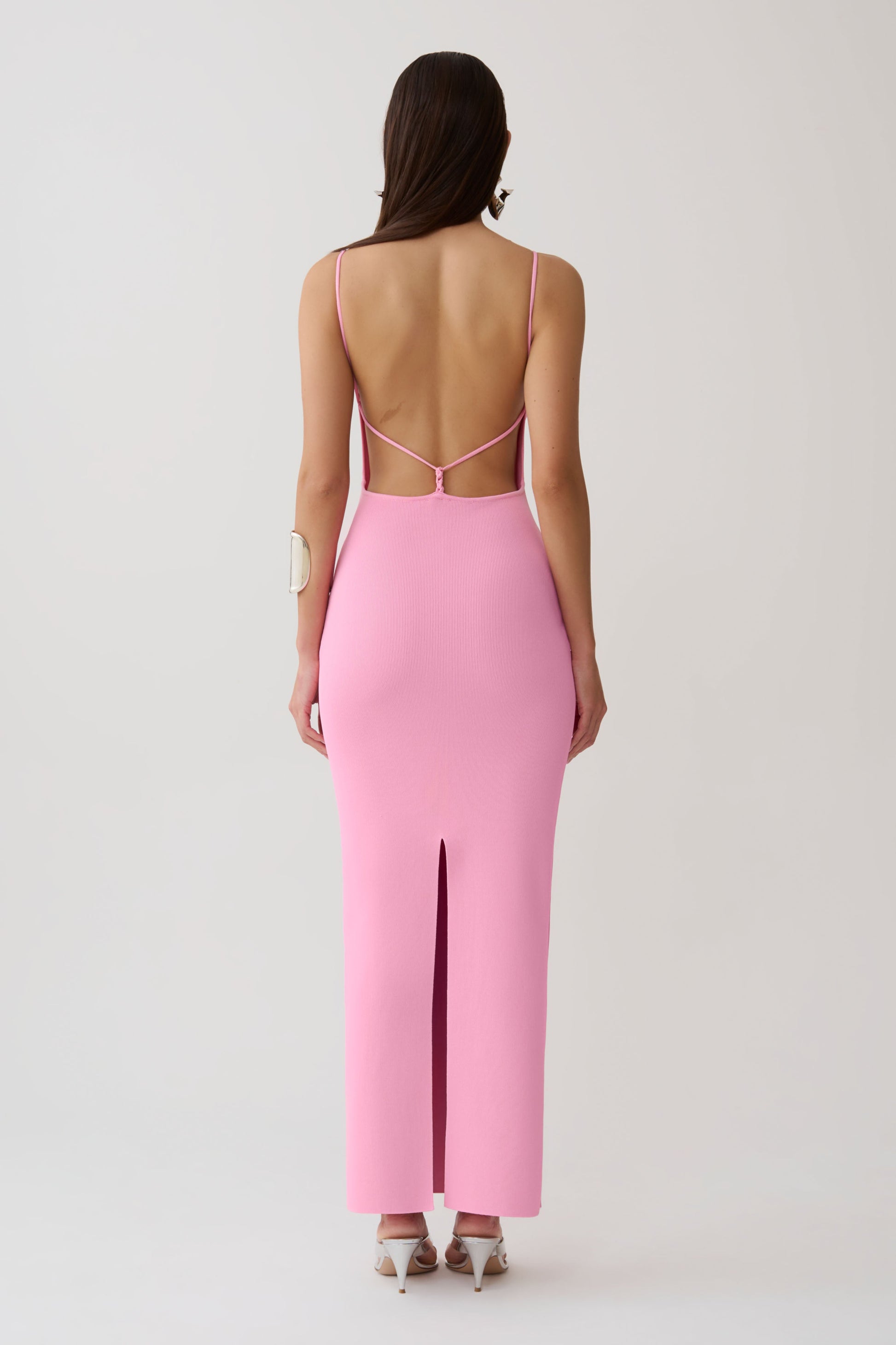 Robin Strappy Back Bandage Maxi Dress - Lipstick Pink