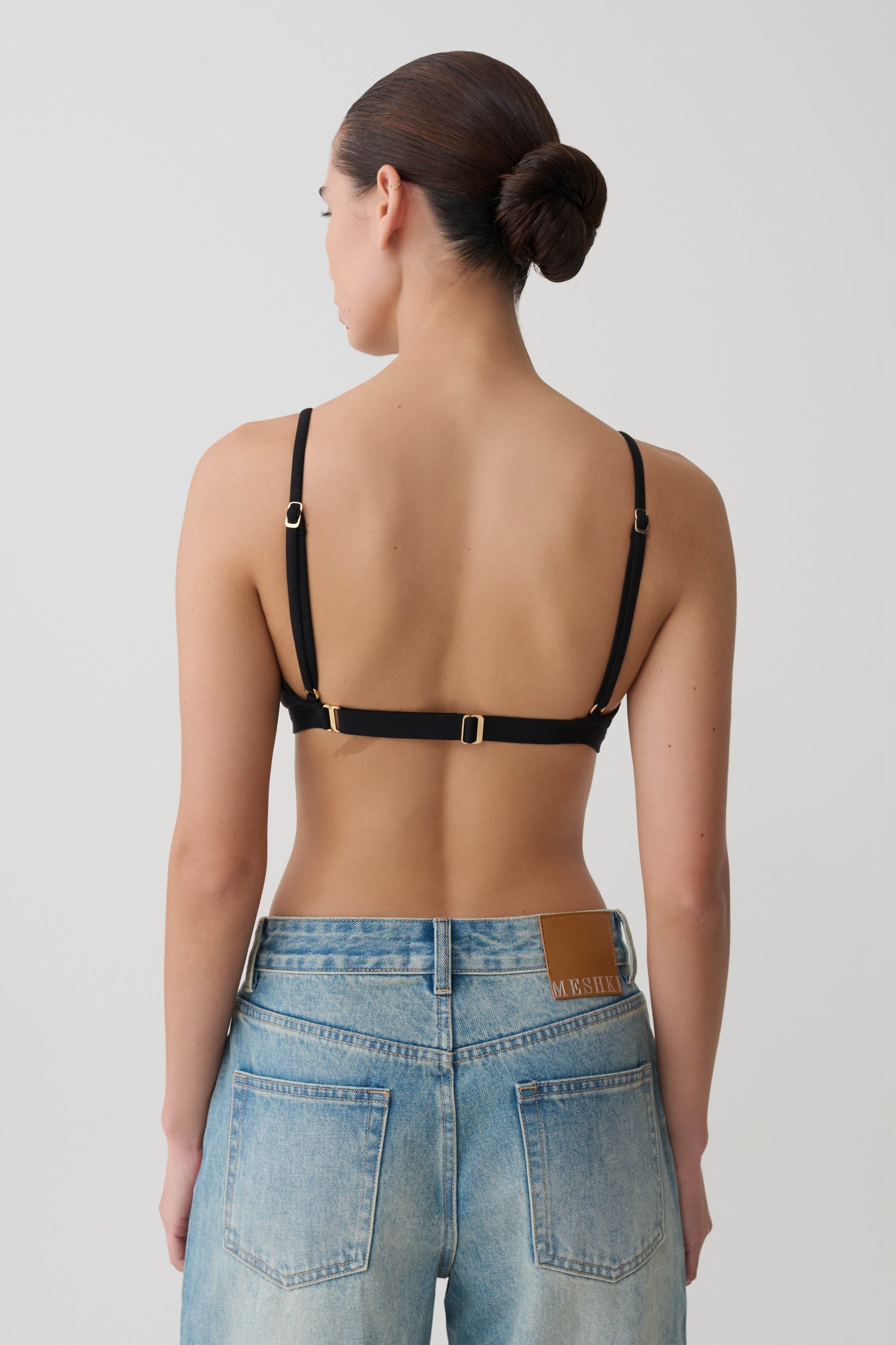 Kels Micro Triangle Bralette - Black #2