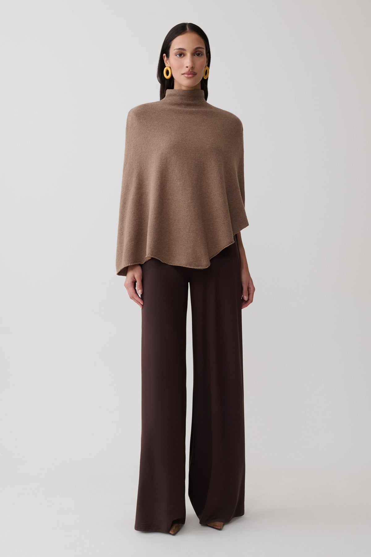 Romero Knit Poncho Top - Doe