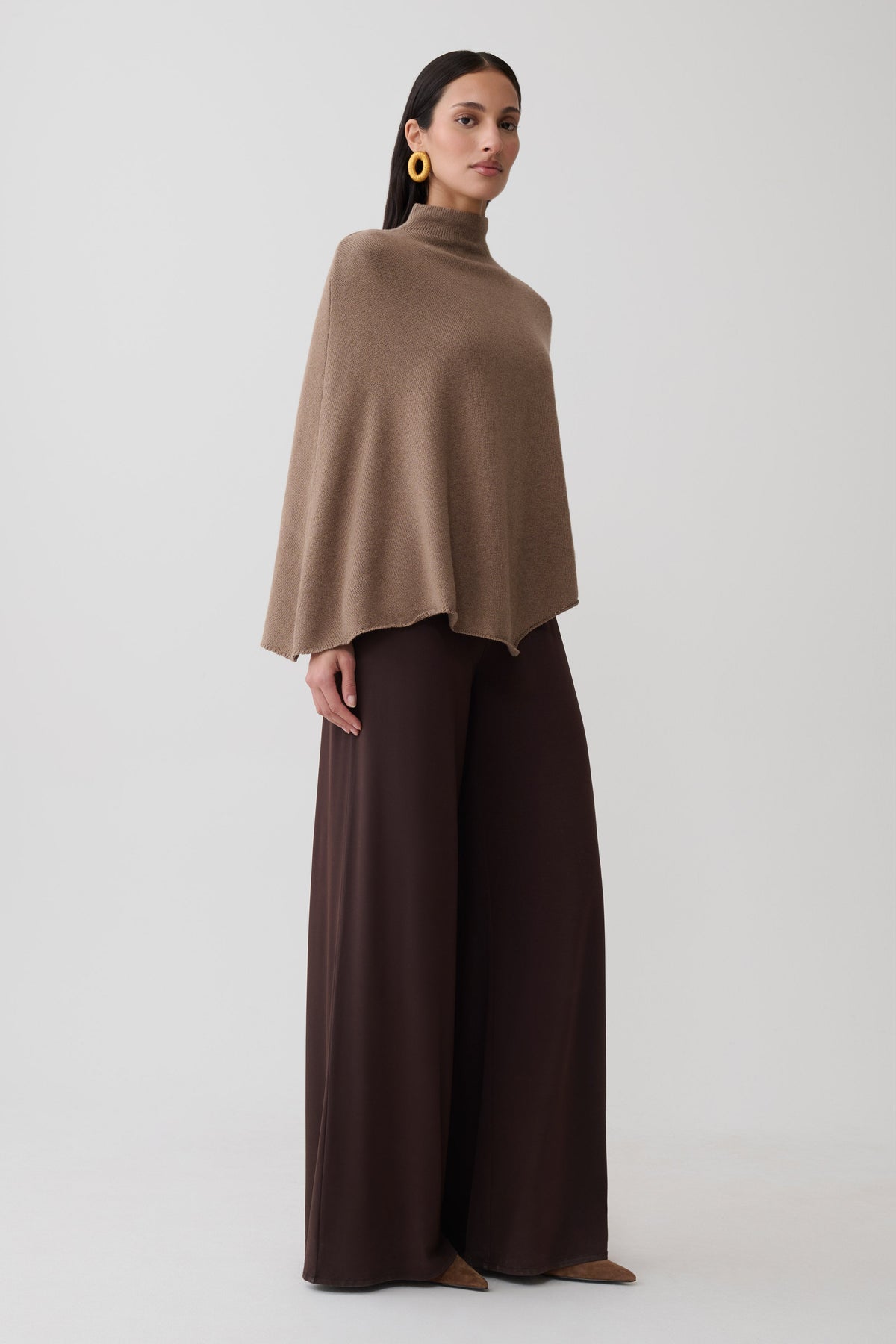 Romero Knit Poncho Top - Doe #4