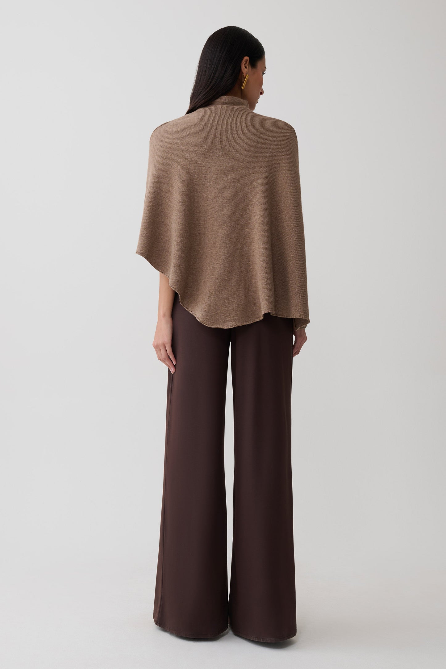 Romero Knit Poncho Top - Doe