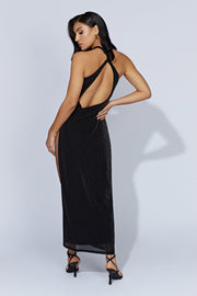 Solene Cut Out Maxi Dress - Black