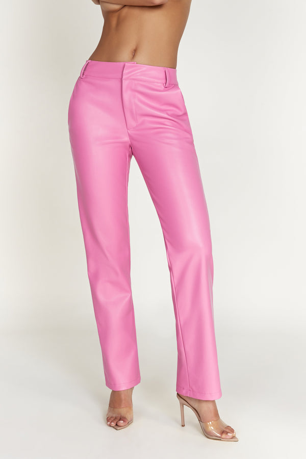 Melody Leather Pants Pink | Melody Leather Trousers | Melody Push Pant |  Melody Pants Pu - Yoga Pants - Aliexpress