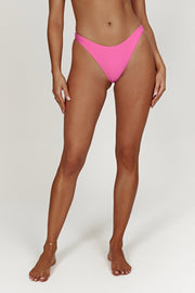 Rosie Recycled Nylon Cheeky Cut Bikini Bottoms - Pink