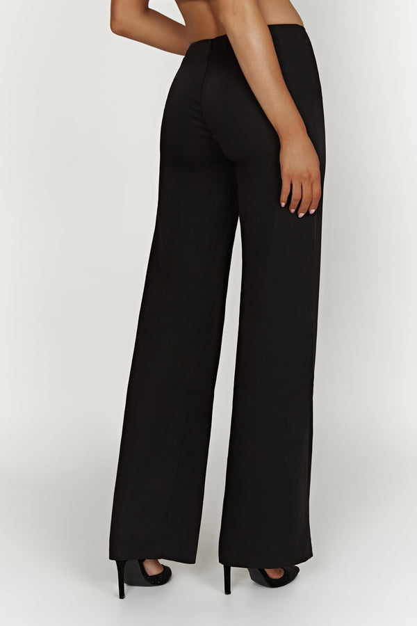 Laurie Low Rise Suiting Pant - Black