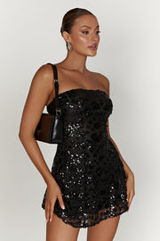 Tierra Sequin Maxi Dress - Black - MESHKI U.S