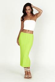 Kennedy Low Rise Knit Skirt - Fresh Green