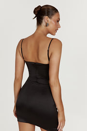 Bridget Corset Mini Dress - Black