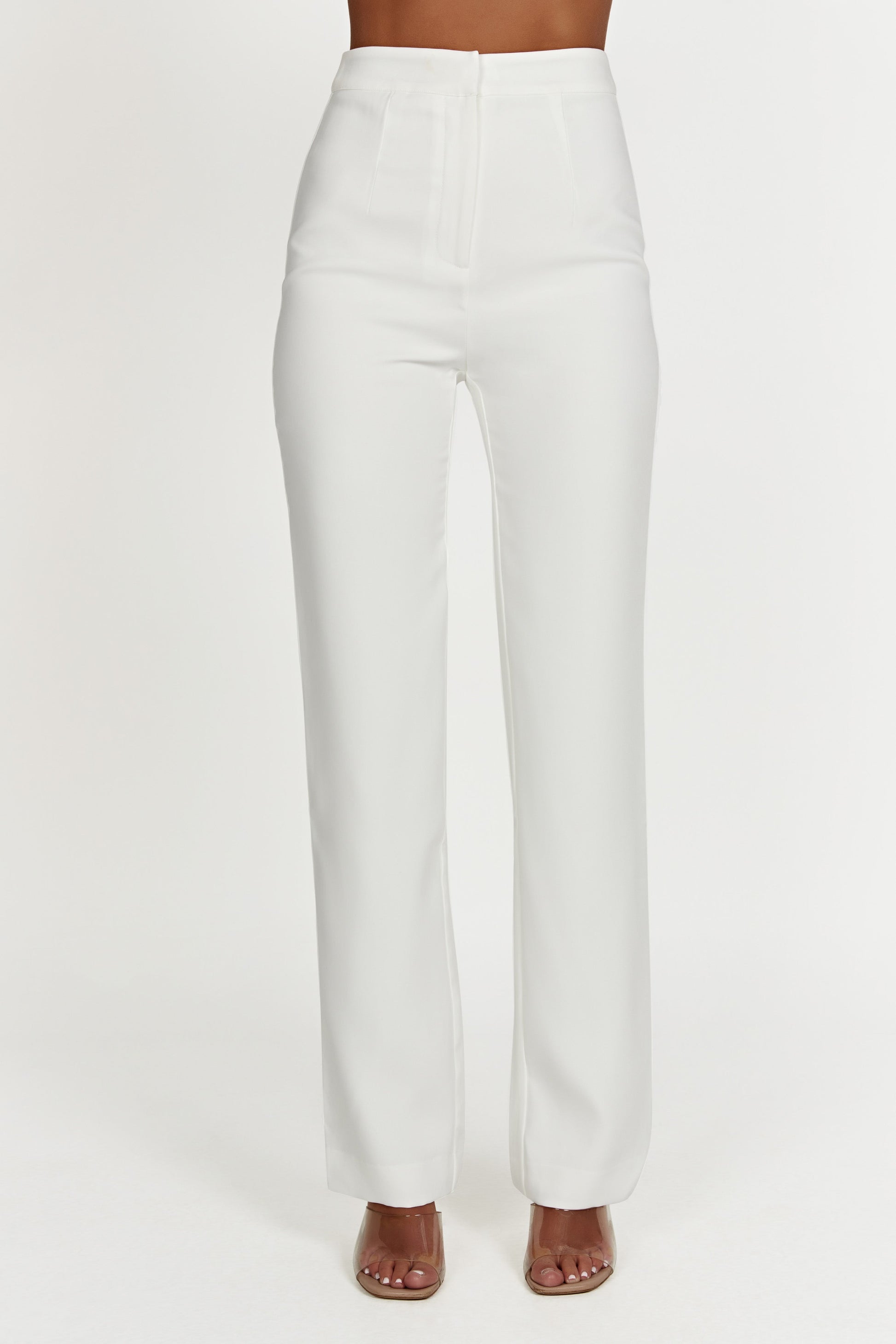 Allanah Straight Leg Pant - White #2