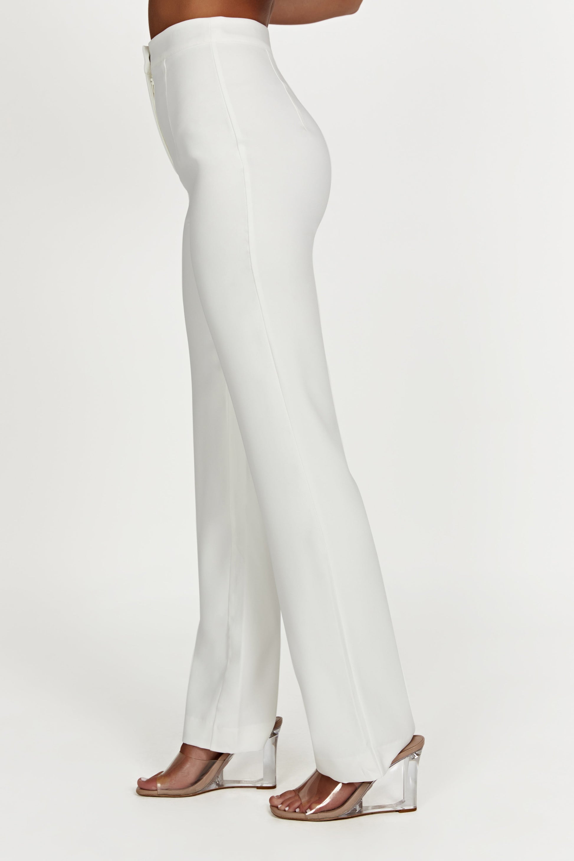 Allanah Straight Leg Pant - White #4