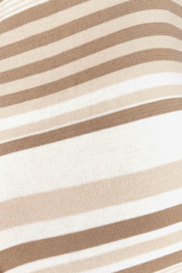 Brienne Stripe Maxi Dress - Cream