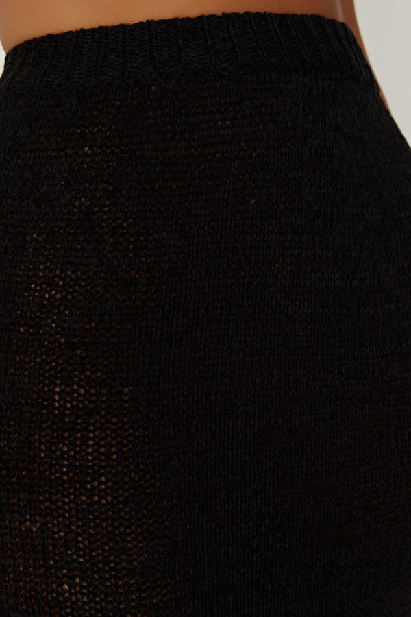 Mary Knit Maxi Skirt - Black