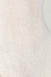 Talia Maxi Open Back Knit Dress - Ivory