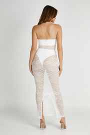 Sasha Strapless Maxi Dress - White