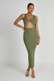 Kaesha Knit Maxi Dress - Olive