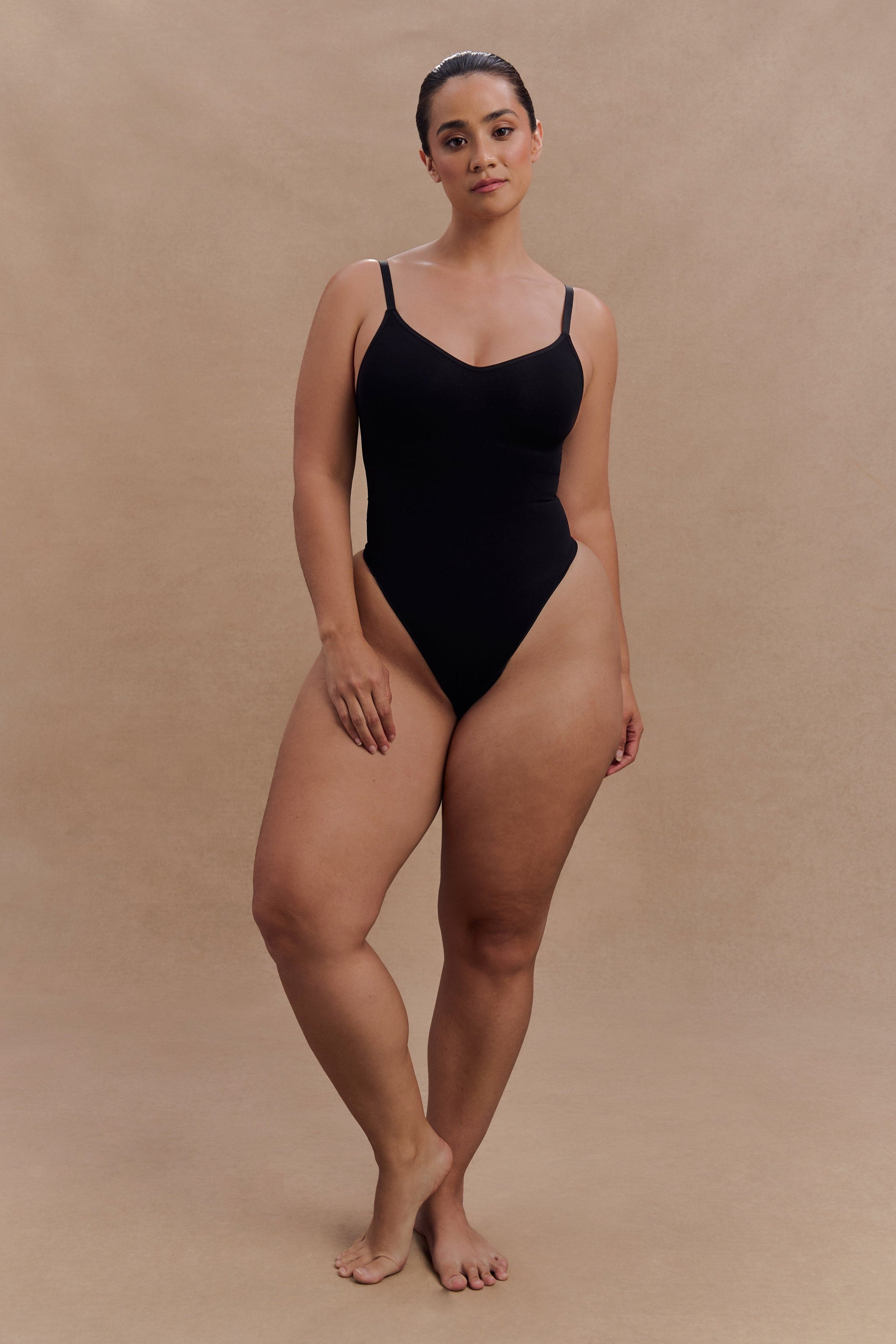 Alyssa Backless Shapewear Bodysuit - Black | MESHKI US Alyssa Backless Shapewear Bodysuit - Black | MESHKI US