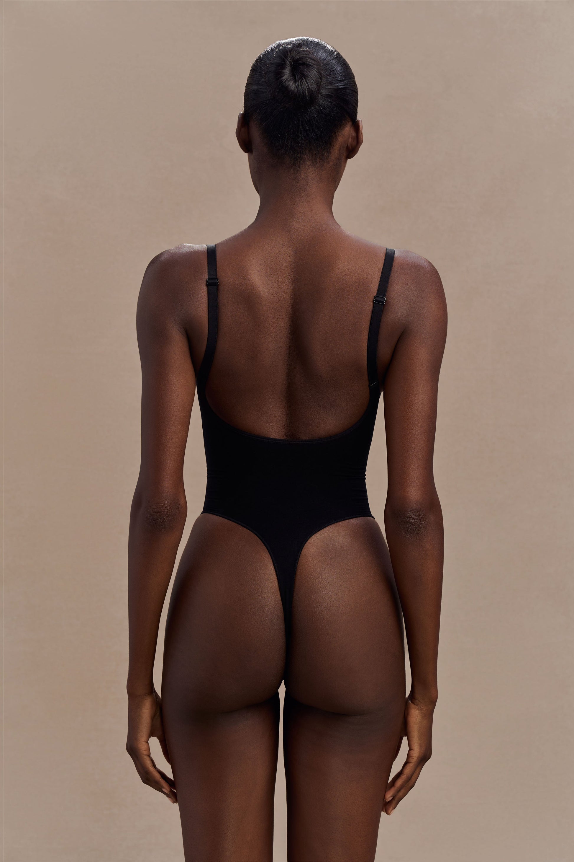 Alyssa Backless Shapewear Bodysuit - Black | MESHKI US Alyssa Backless Shapewear Bodysuit - Black | MESHKI US