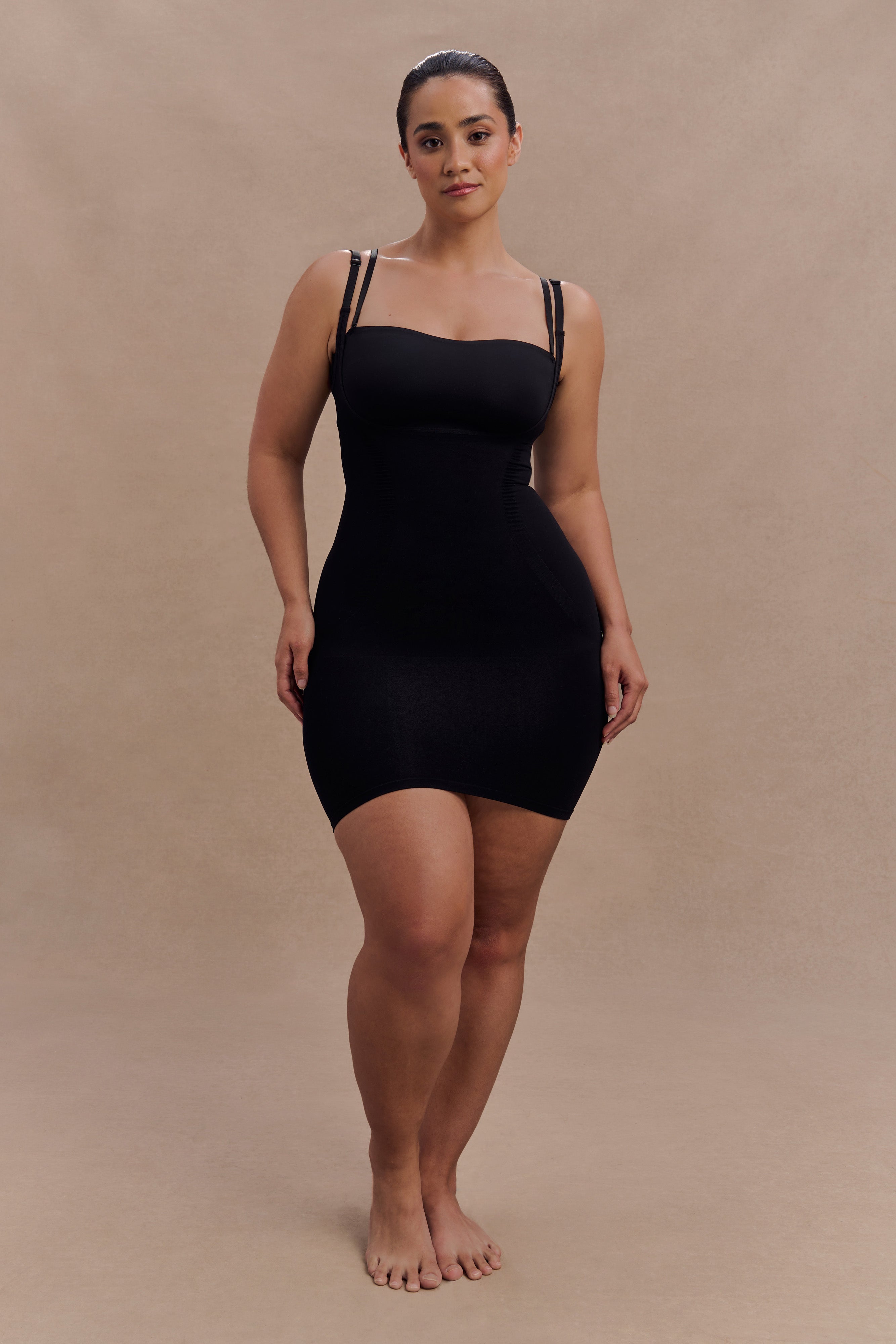 Jocelyn Backless Shapewear Mini Dress - Black | MESHKI US