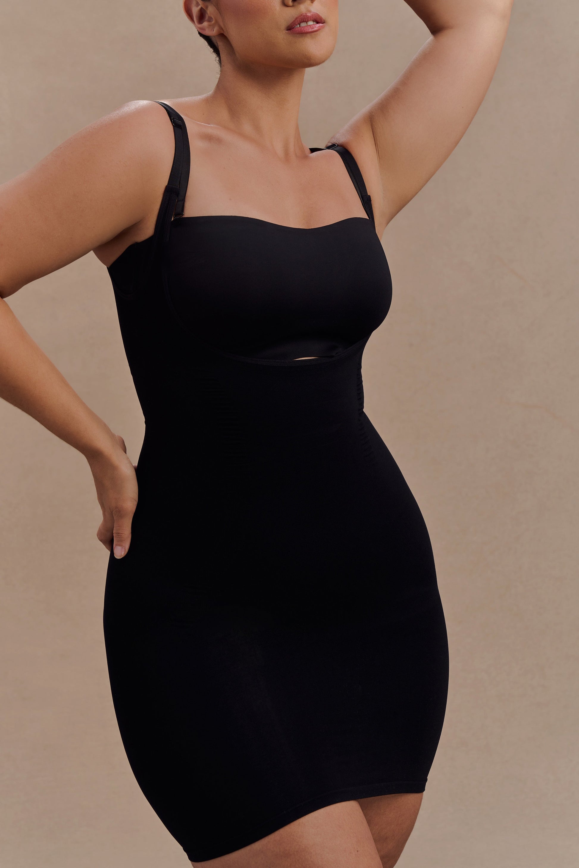 Jocelyn Backless Shapewear Mini Dress / Black | Meshki | Xs Jocelyn Backless Shapewear Mini Dress / Black | Meshki | Xs