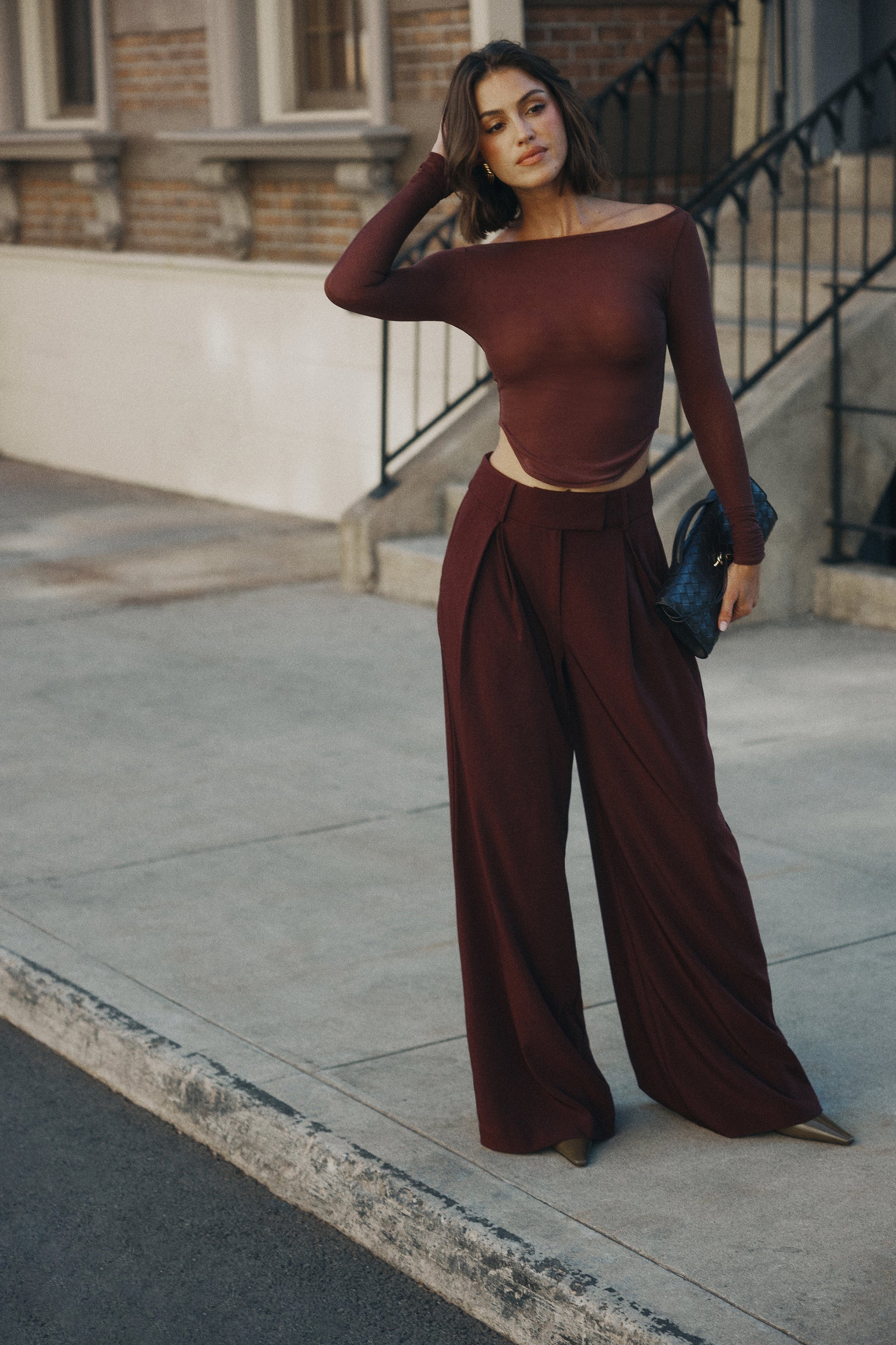 pleated wide leg dress pants High-Rise Wide-Leg Pleated Dress Pants for Tall Women in Black 16 / Tall / Black