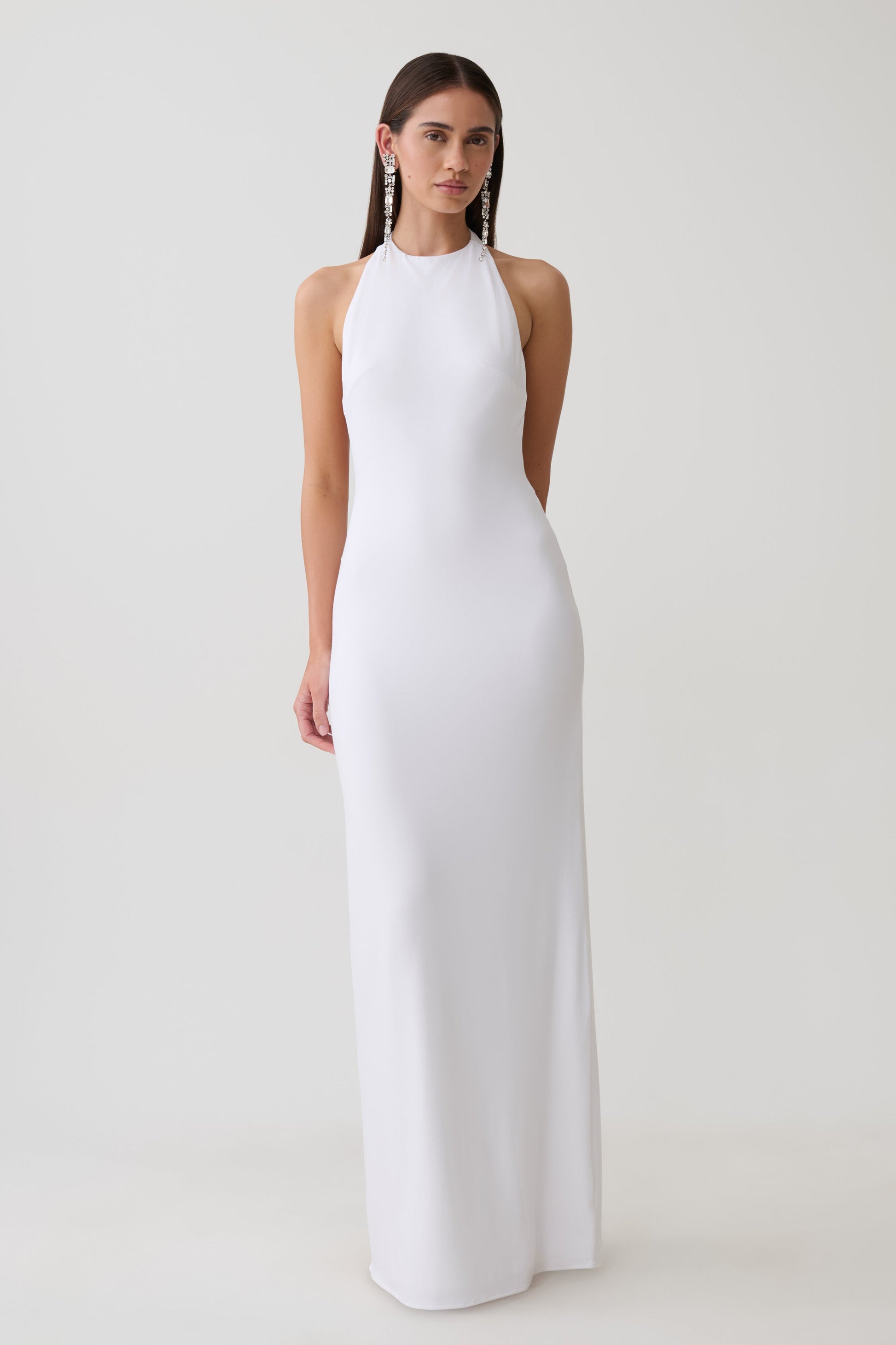 Halley Back T-Strap Maxi Dress - White #2