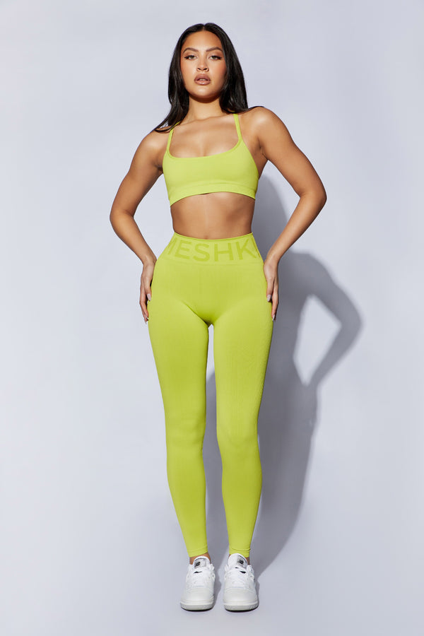 Green Criss Cross Sports Bra & Reviews - Green - Sustainable Yoga Tops