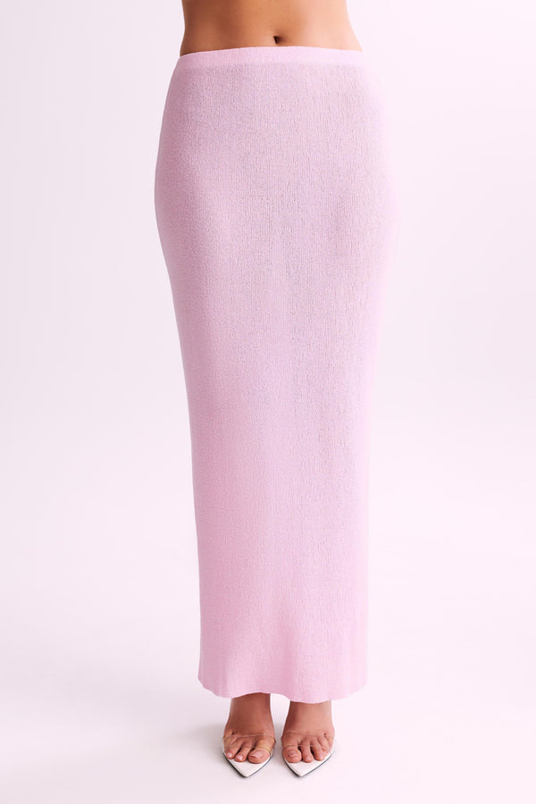 Maribelle Knit Maxi Skirt - Blush Pink