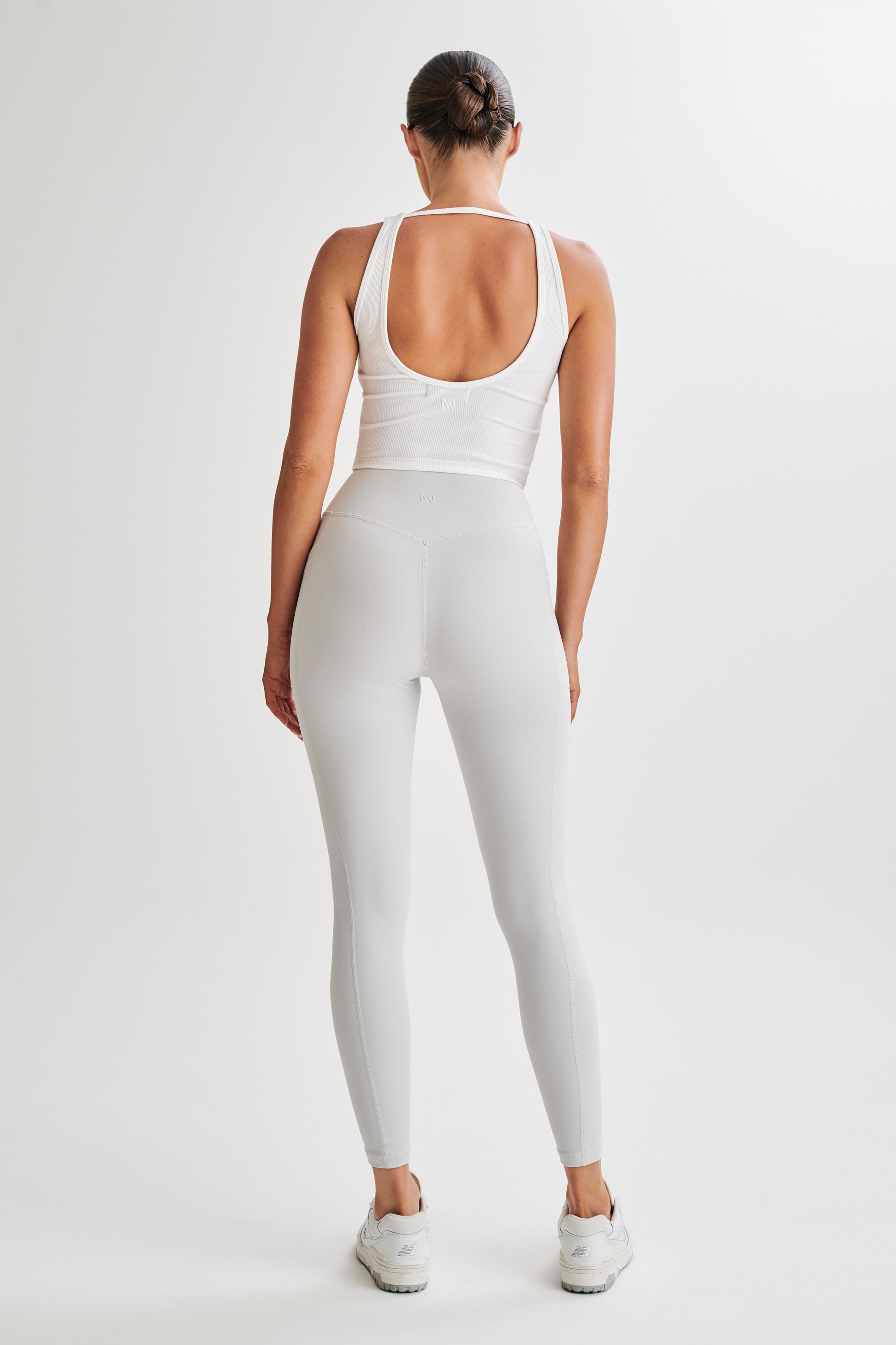 Briar V Back Leggings With Pockets - Ice Grey #6