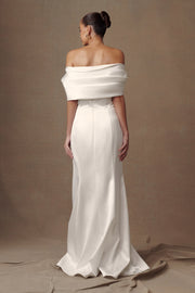 Saosire Satin Wedding Gown - White