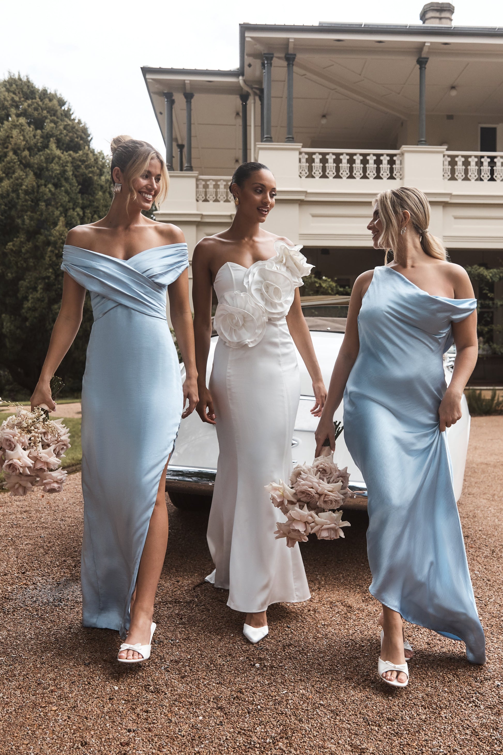 Yvette Slip Maxi Dress With Asymmetrical Hem