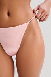 Melika Braided Bikini Bottoms - Pale Pink
