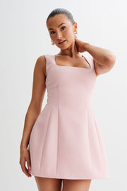 Lysandre Crepe Mini Dress - Baby Pink