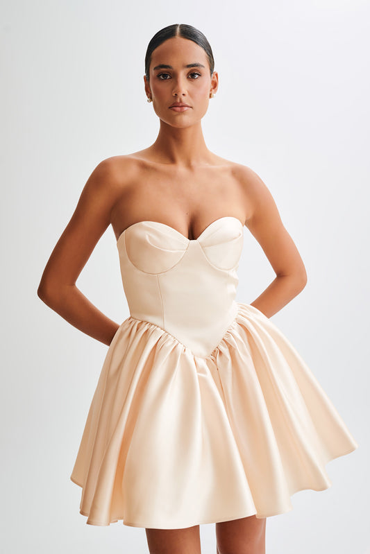 strapless top dress Mallorca White - M Size - Women's Tops White Strapless Top How to style Fit & Flare Drop-Waist Maxi