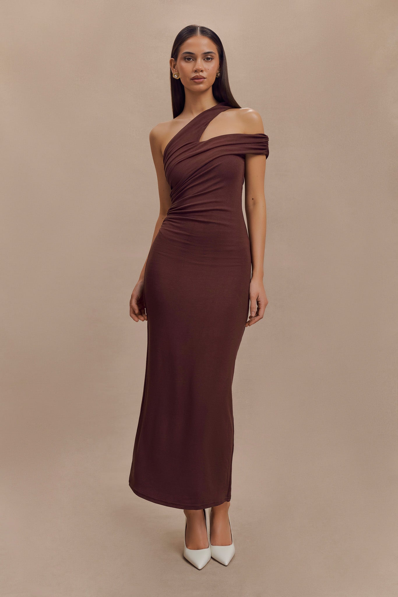 anastasia dress One Shoulder Modal Midi flower girl days Discover 24 rainbow bridesmaid flapper dress Colors:Ivory