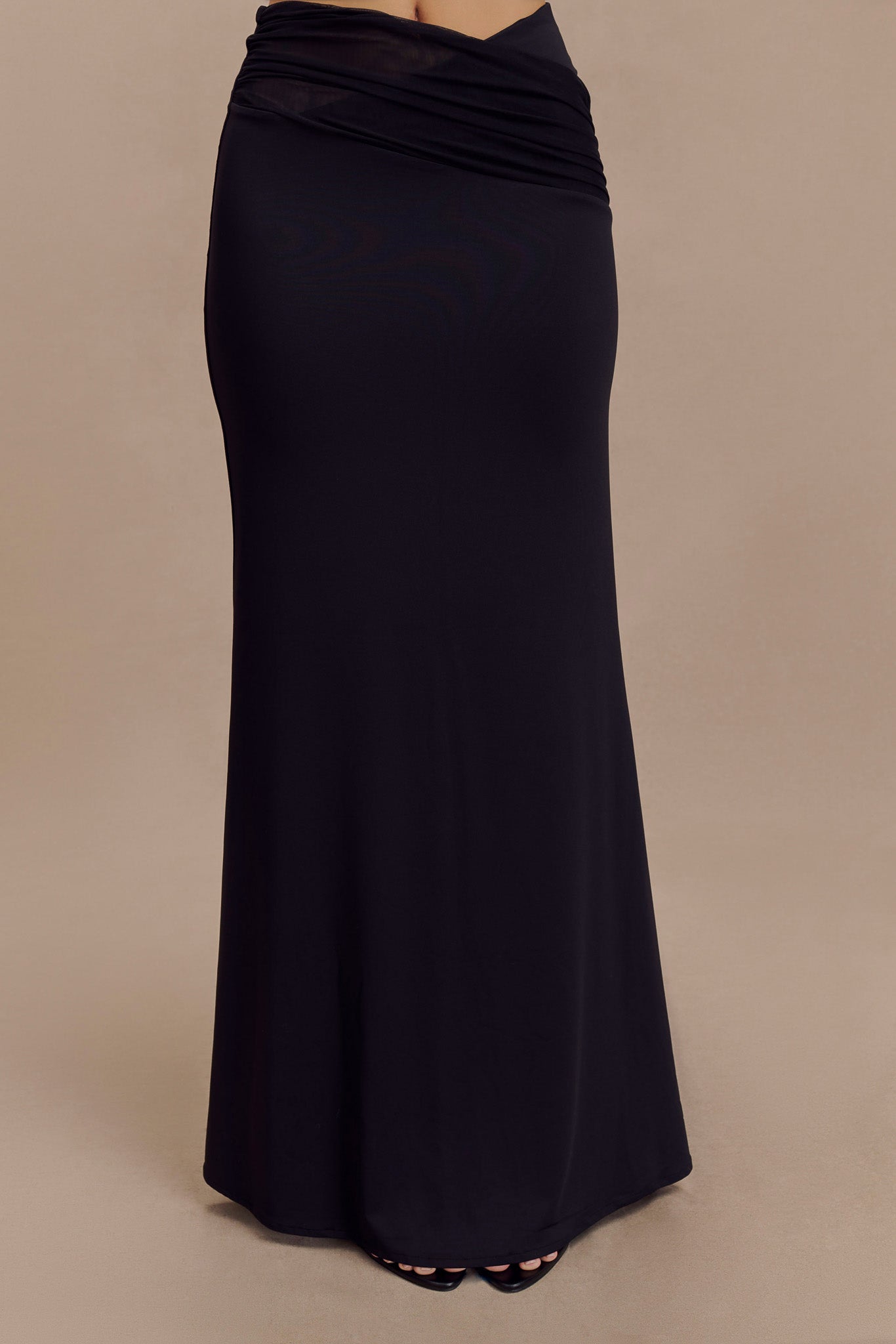 Jules Recycled Nylon And Mesh Maxi Skirt - Black #4