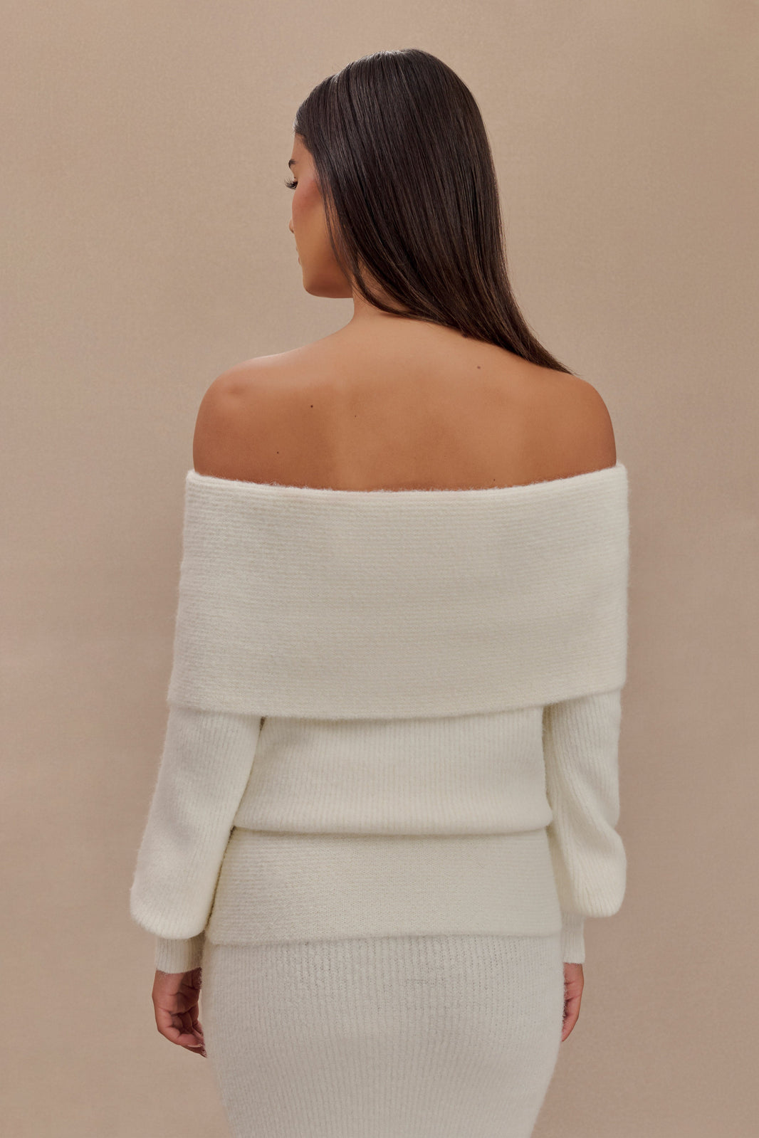 Chelsea Cotton Ivory Maxi Skirt