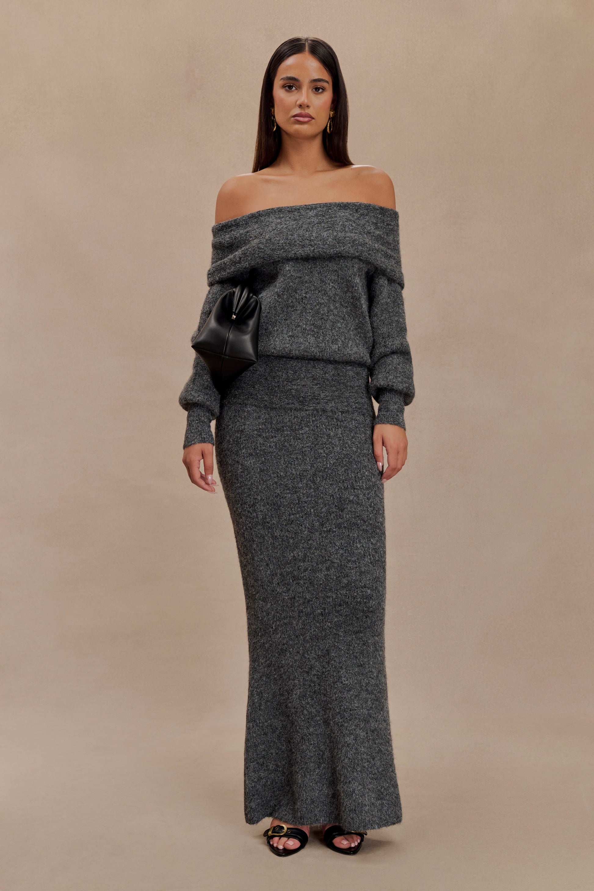 AGB Women's Petite Soft Knit Fold Over Waist Skirt - Day To Night, Year-Round Style